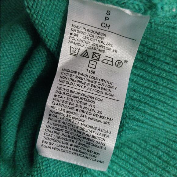 NWOT! OLD NAVY! TEAL GREEN ULTRA SIFT DEEP V-NECK CLASSIC PULLOVER SWEATER! SZ S - Picture 7 of 8